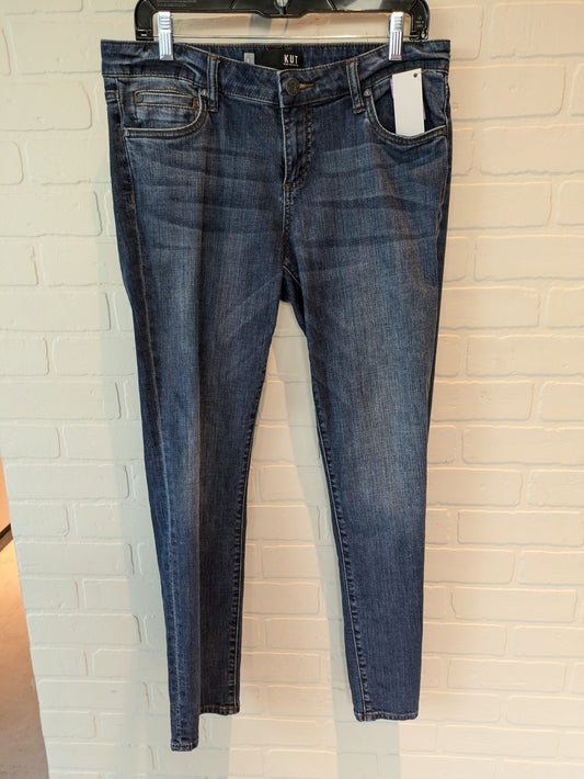 Blue Denim Jeans Straight Kut, Size 8