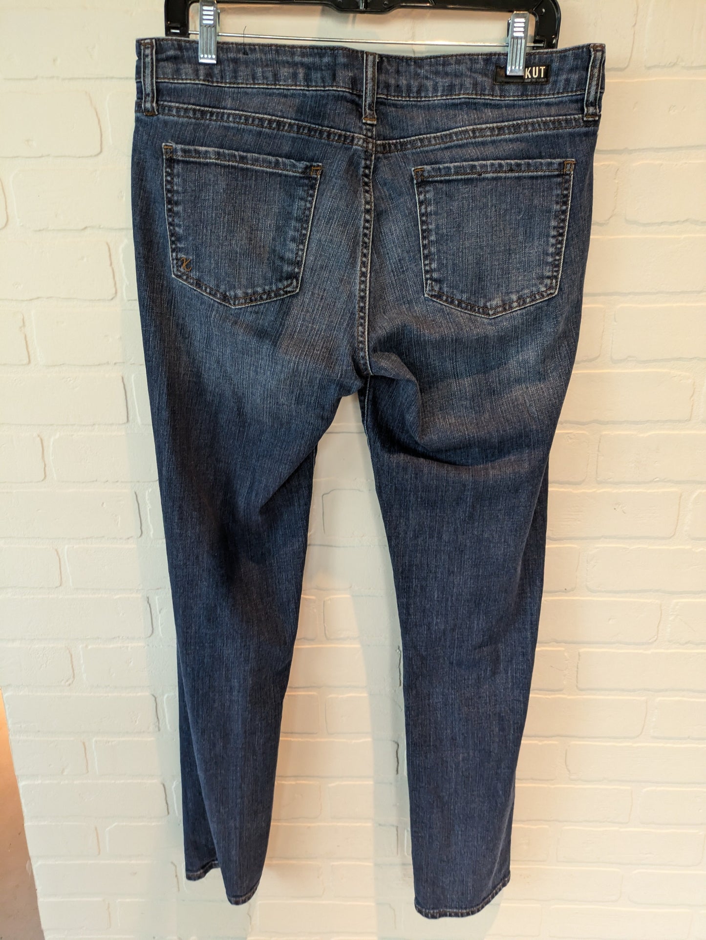 Blue Denim Jeans Straight Kut, Size 8