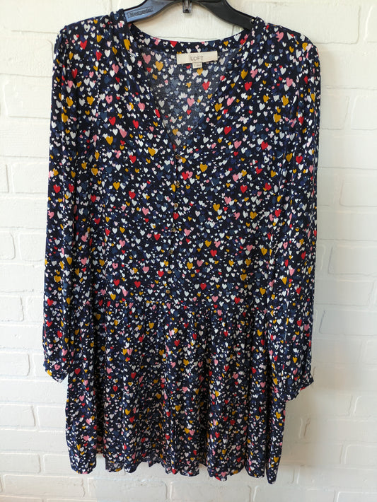 Multi-colored Dress Casual Short Loft, Size S