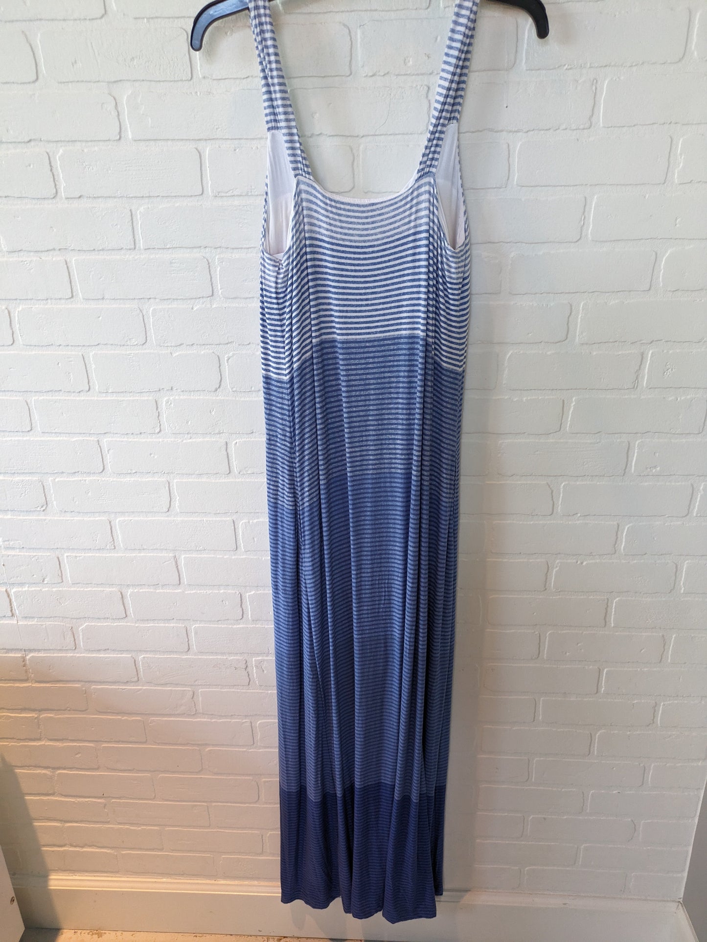 Blue & White Dress Casual Maxi Soma, Size M