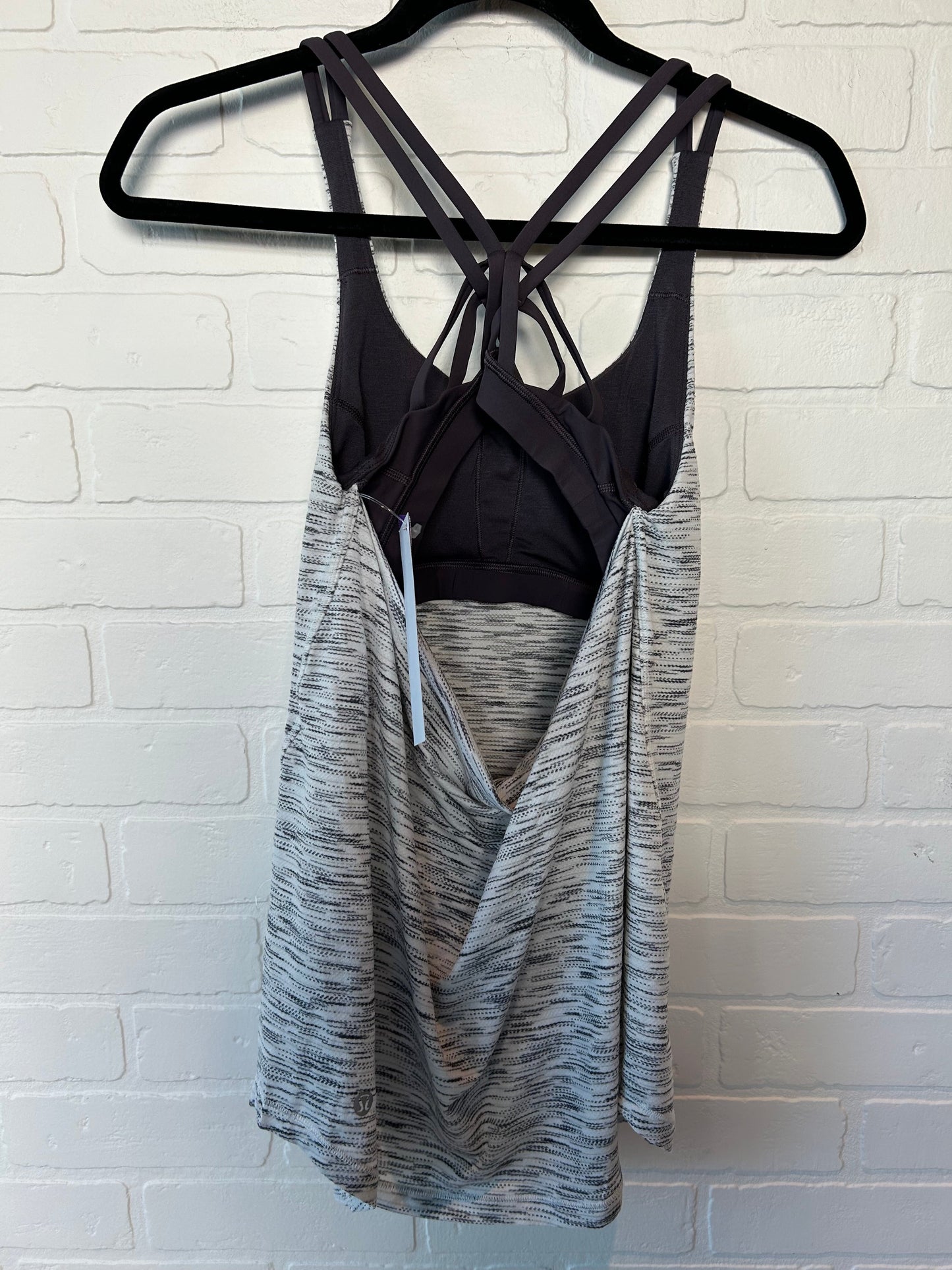 Grey & White Athletic Tank Top Lululemon, Size Xs