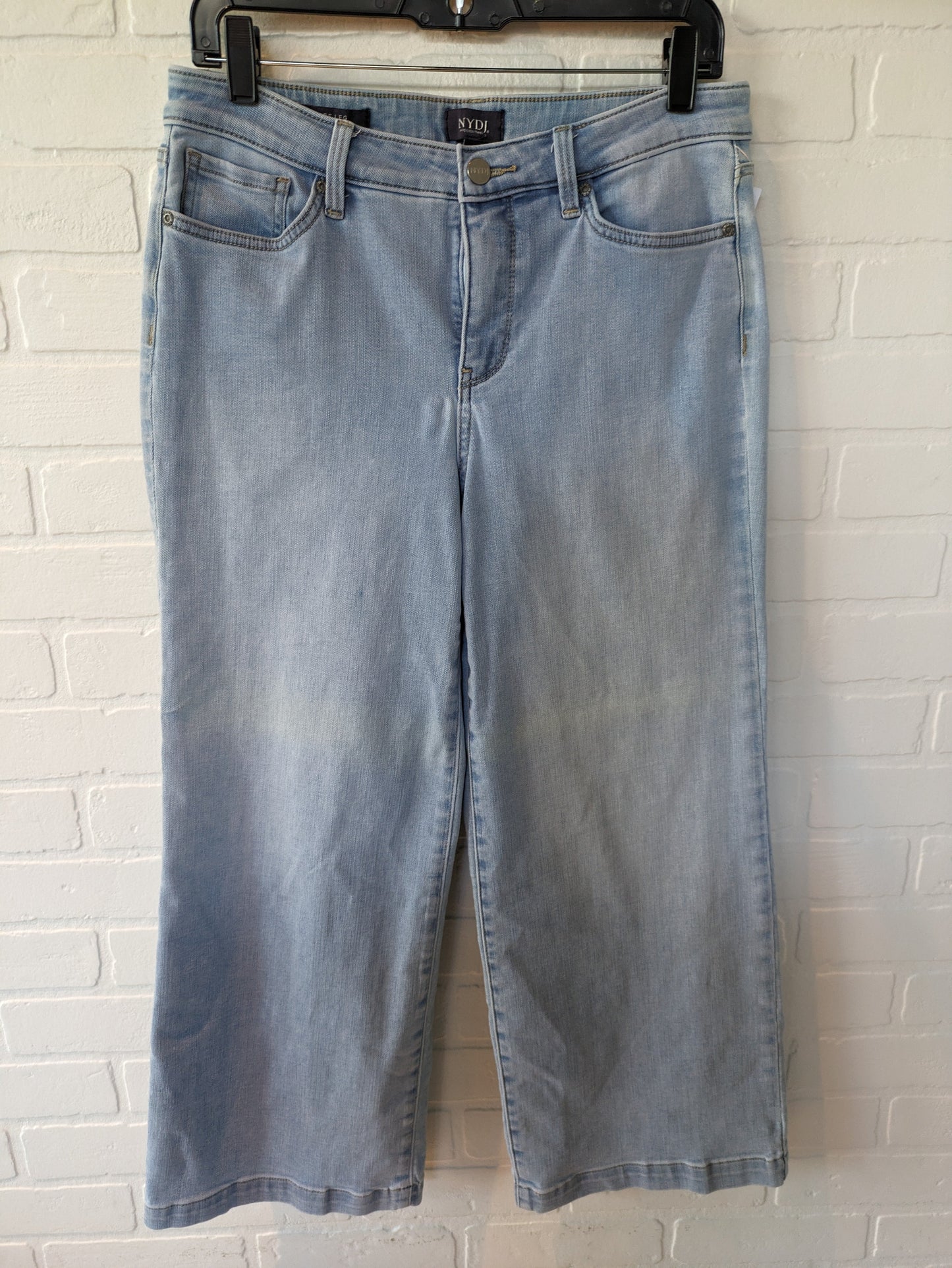 Blue Denim Jeans Wide Leg Not Your Daughters Jeans, Size 8