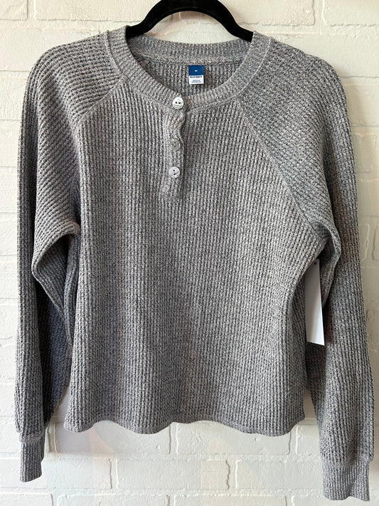 Grey Top Long Sleeve Old Navy, Size M