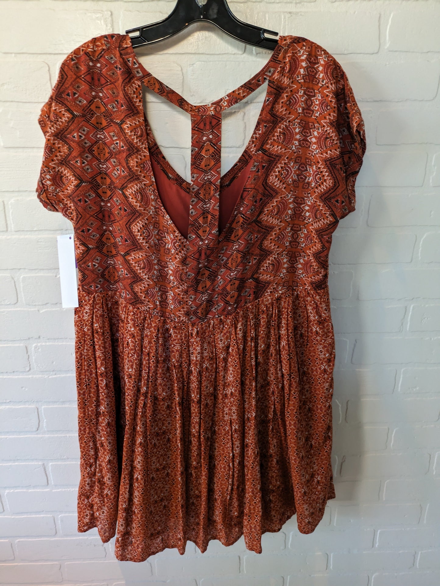 Orange Dress Casual Short Free People, Size M