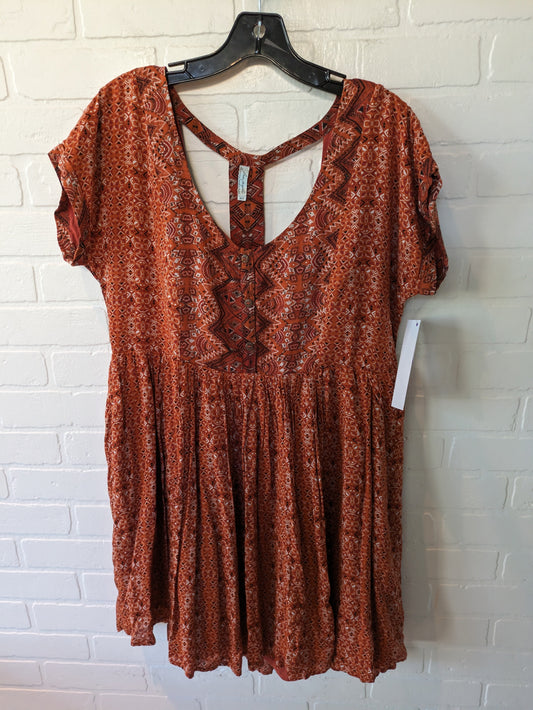 Orange Dress Casual Short Free People, Size M