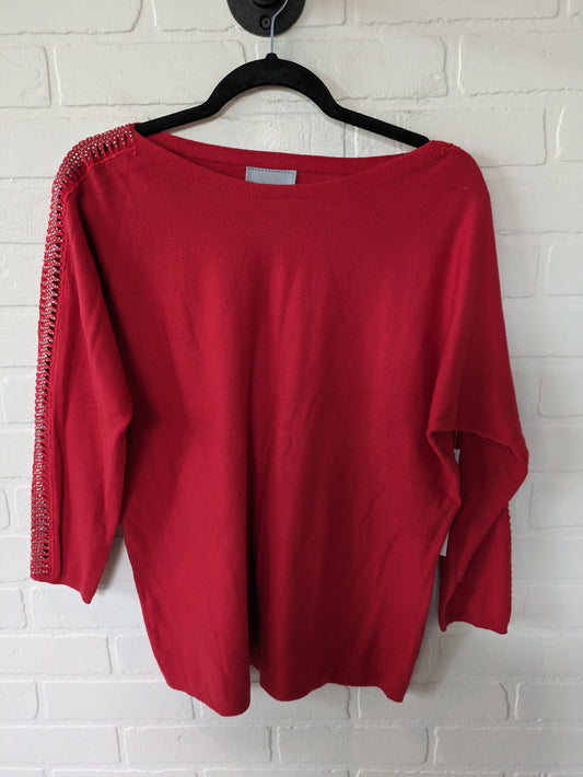 Red & Silver Sweater Cmc, Size M