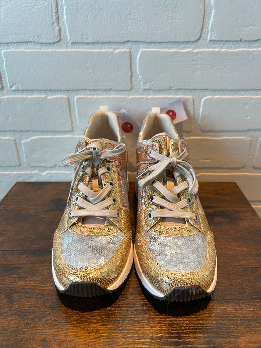 Gold & Silver Shoes Designer Michael By Michael Kors, Size 8