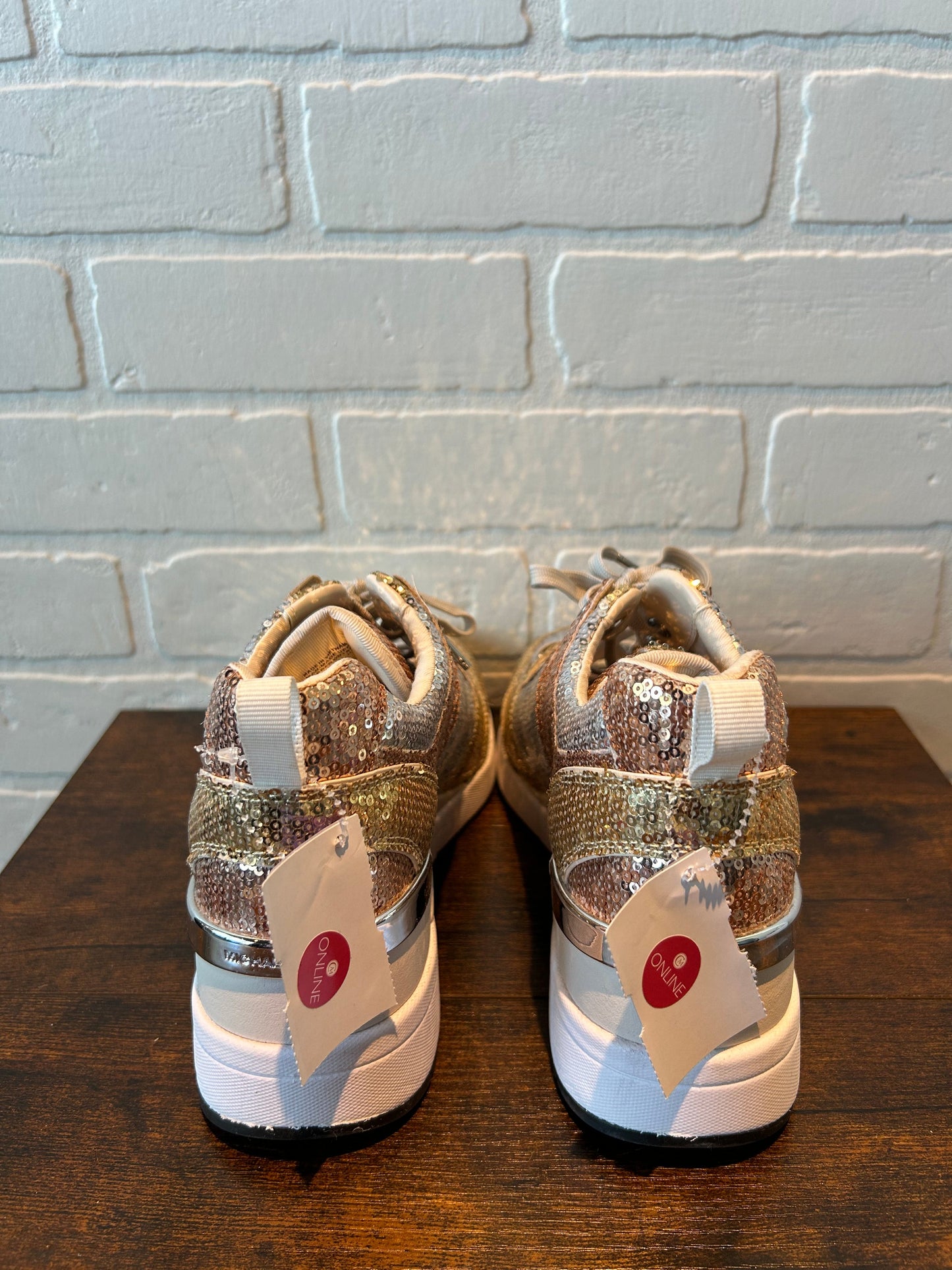 Gold & Silver Shoes Designer Michael By Michael Kors, Size 8