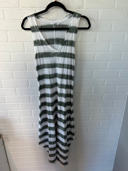 Dress Casual Midi By Gap In Green & White, Size: Xs