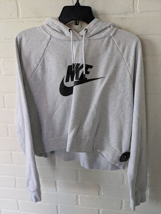 Grey Athletic Sweatshirt Hoodie Nike Apparel, Size Xl
