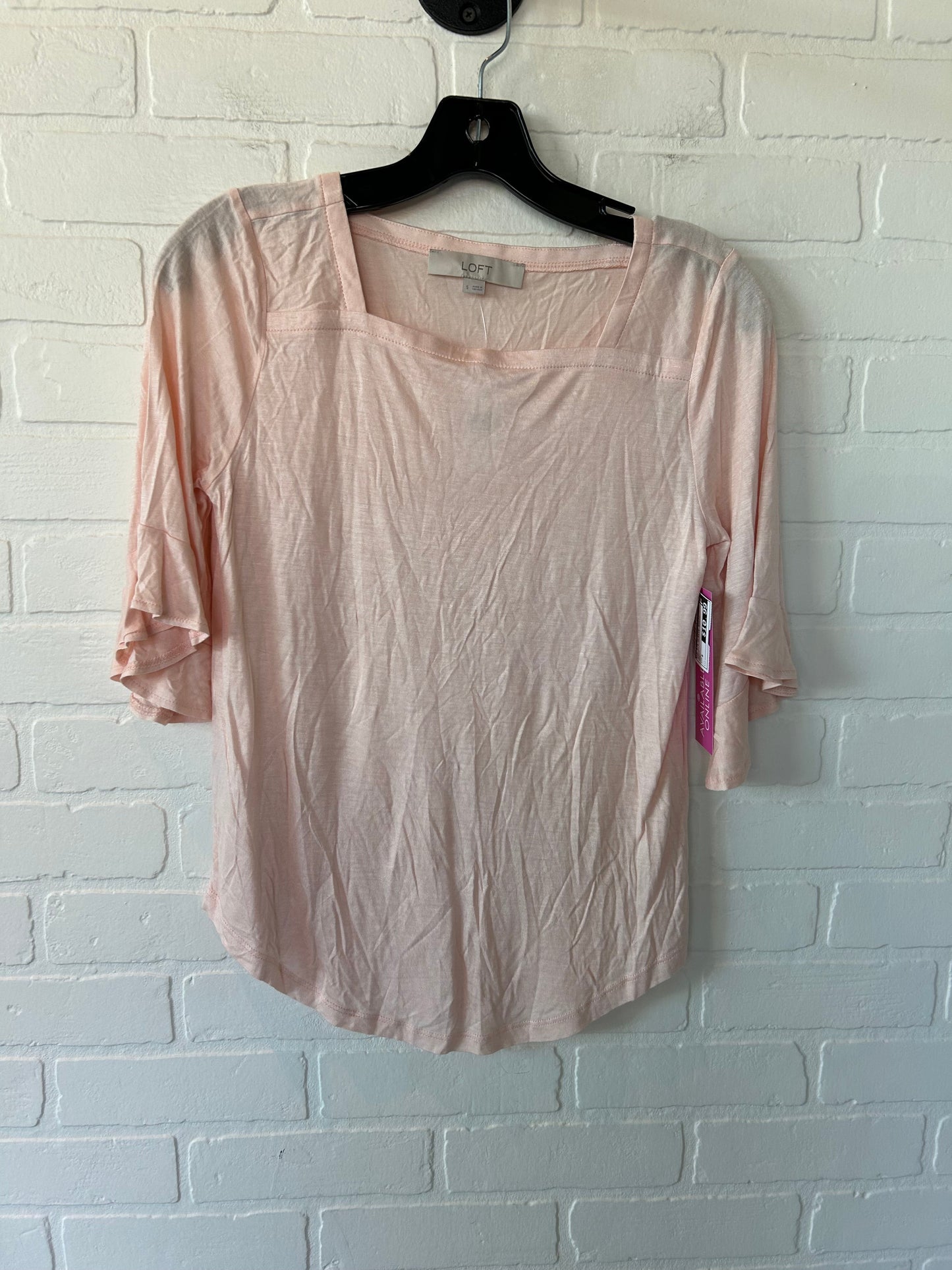 Peach Top 3/4 Sleeve Basic Loft, Size S