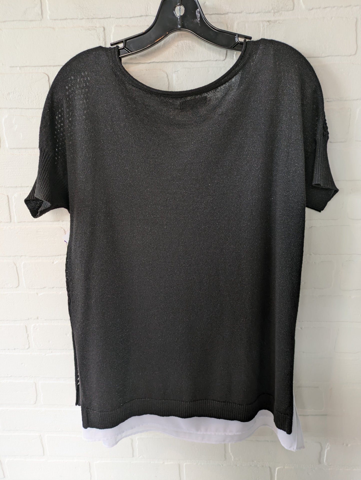 Black & White Sweater Short Sleeve Apt 9, Size M