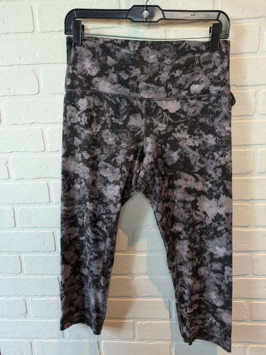 Black & Grey Athletic Capris Lululemon, Size 10