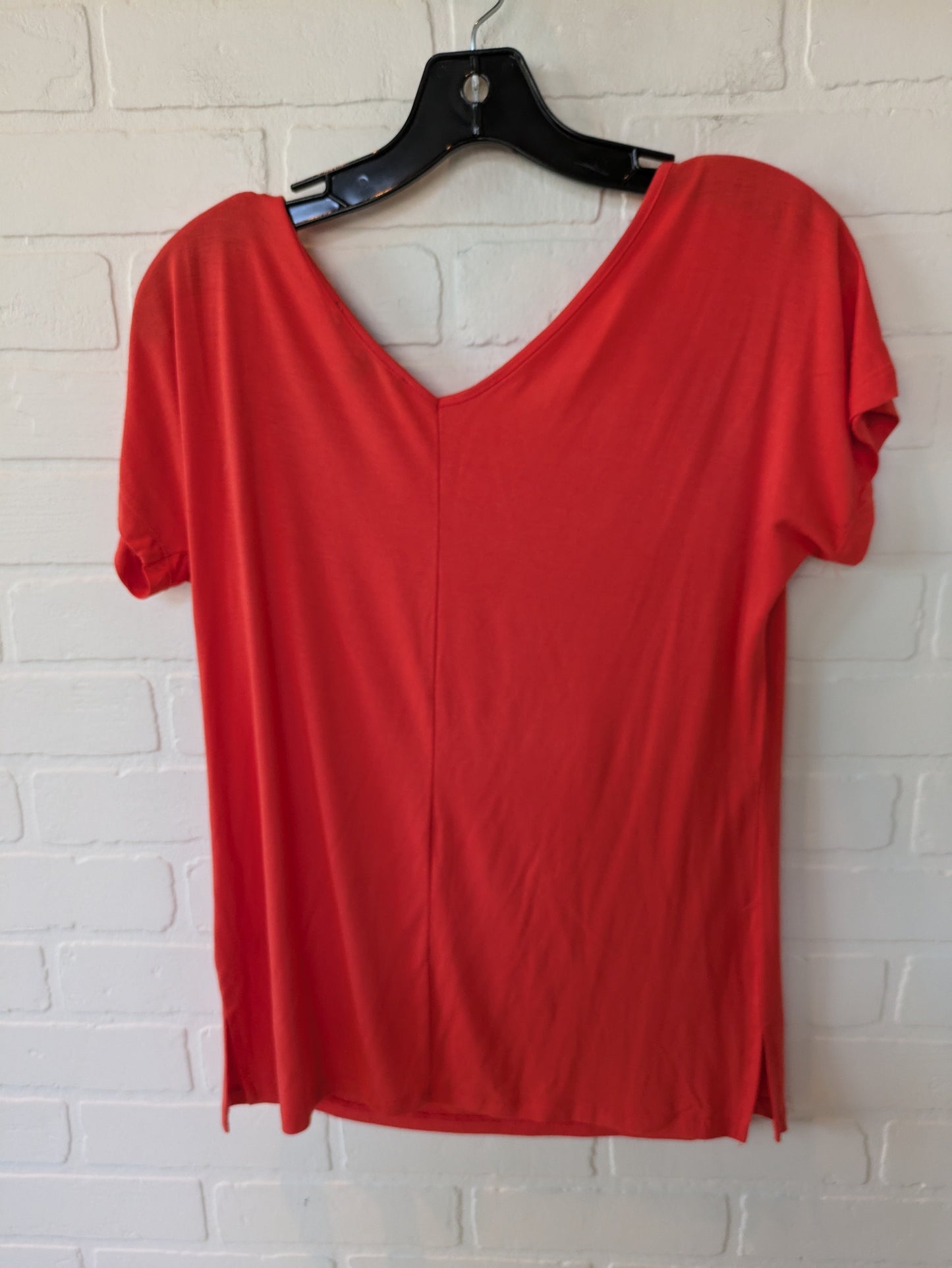 Orange Top Short Sleeve Basic Cable And Gauge, Size S