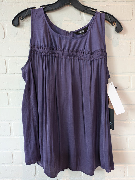 Purple Top Sleeveless Simply Vera, Size Xs