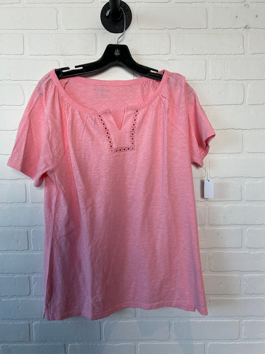 Pink Top Short Sleeve Basic Talbots, Size M