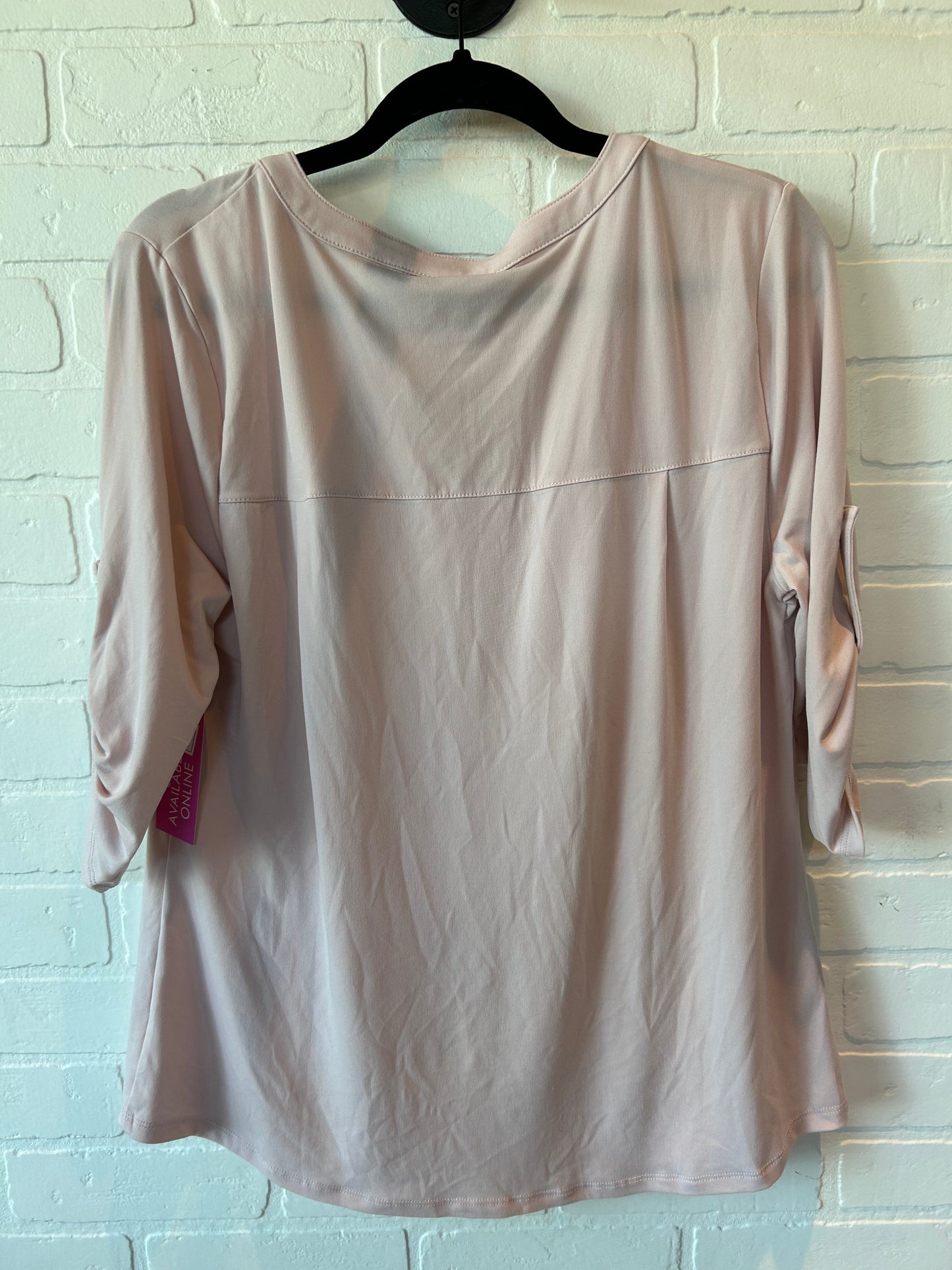 Pink Top Long Sleeve Ellen Tracy, Size L