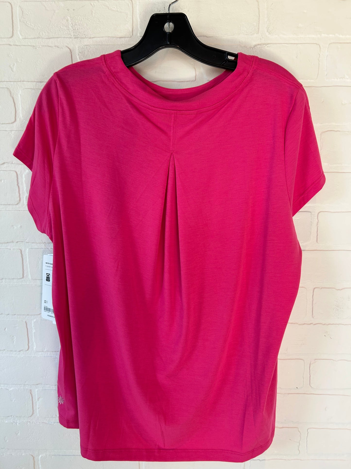 Pink Athletic Top Short Sleeve Athleta, Size Xs