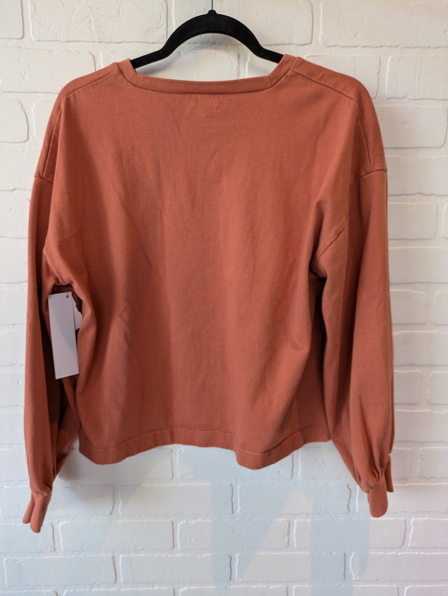 Orange Top Long Sleeve Madewell, Size M