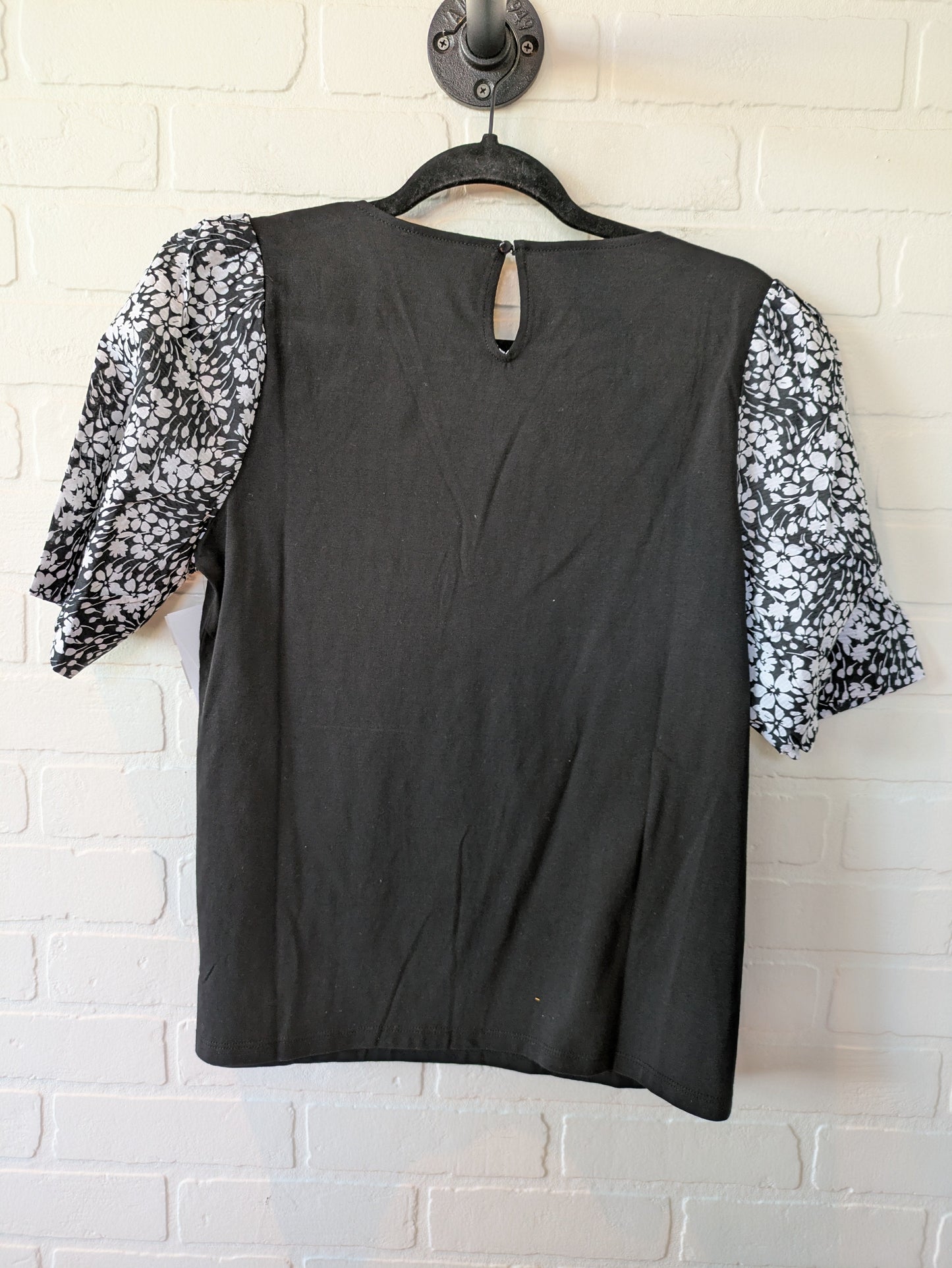 Black & White Top Short Sleeve Talbots, Size M