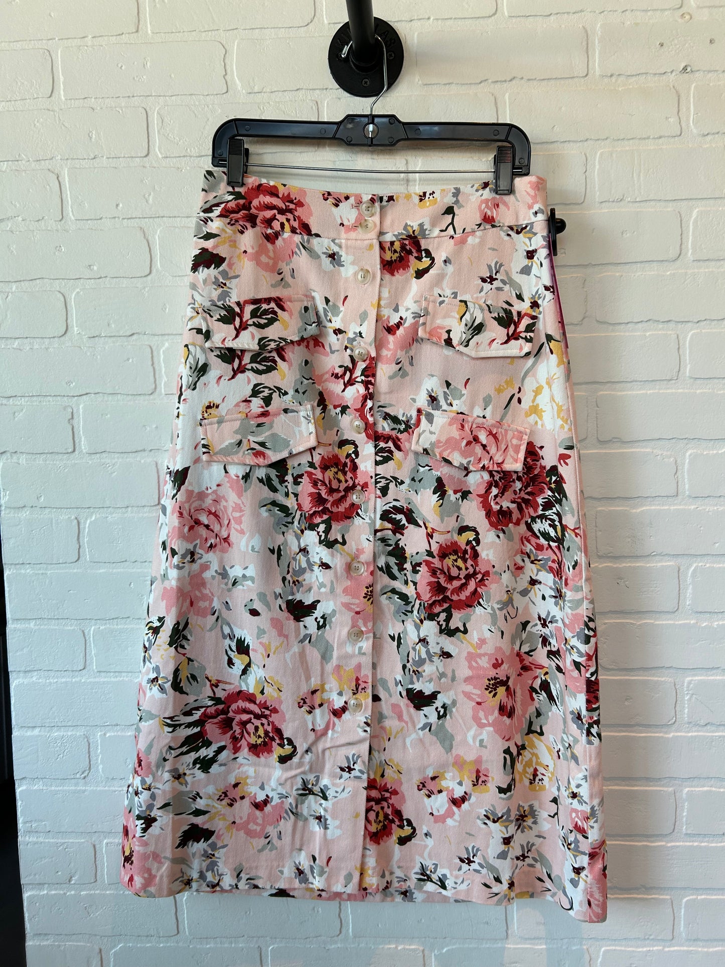 Pink Skirt Midi Mare Mare, Size 8