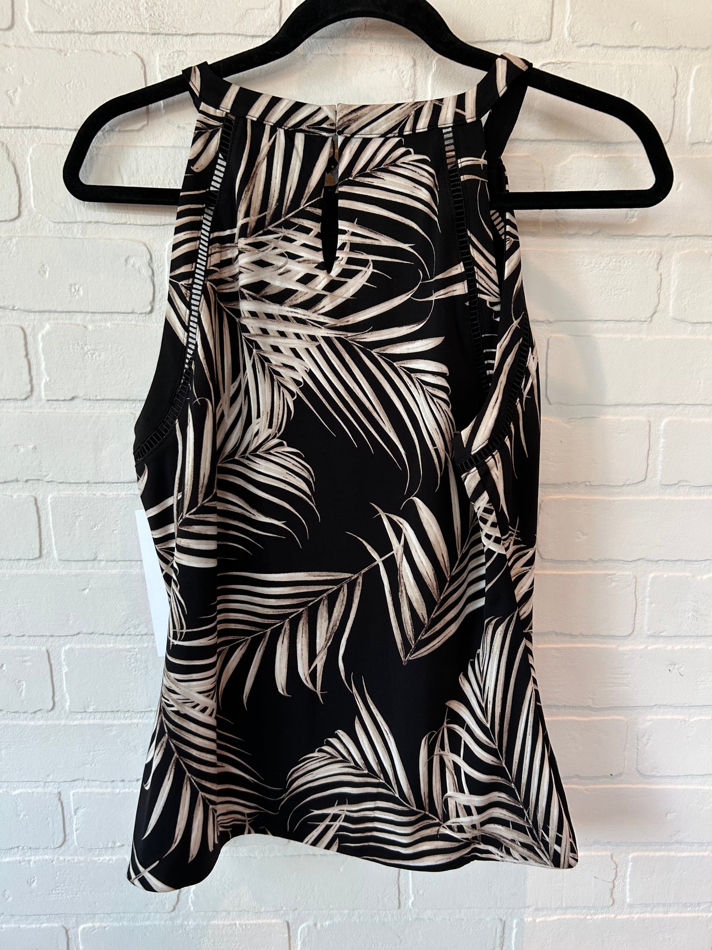 Black & Cream Top Sleeveless White House Black Market, Size M