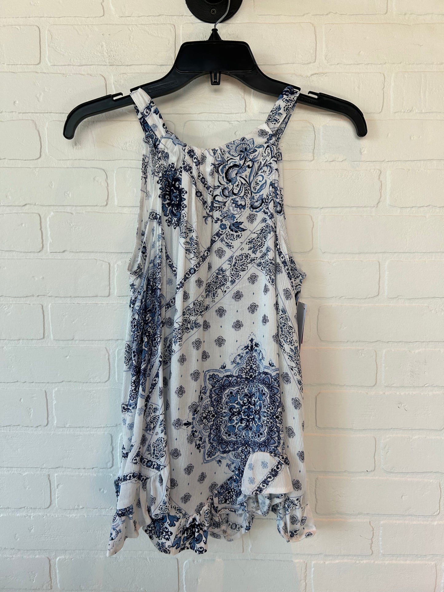 Blue & White Top Sleeveless Maurices, Size S