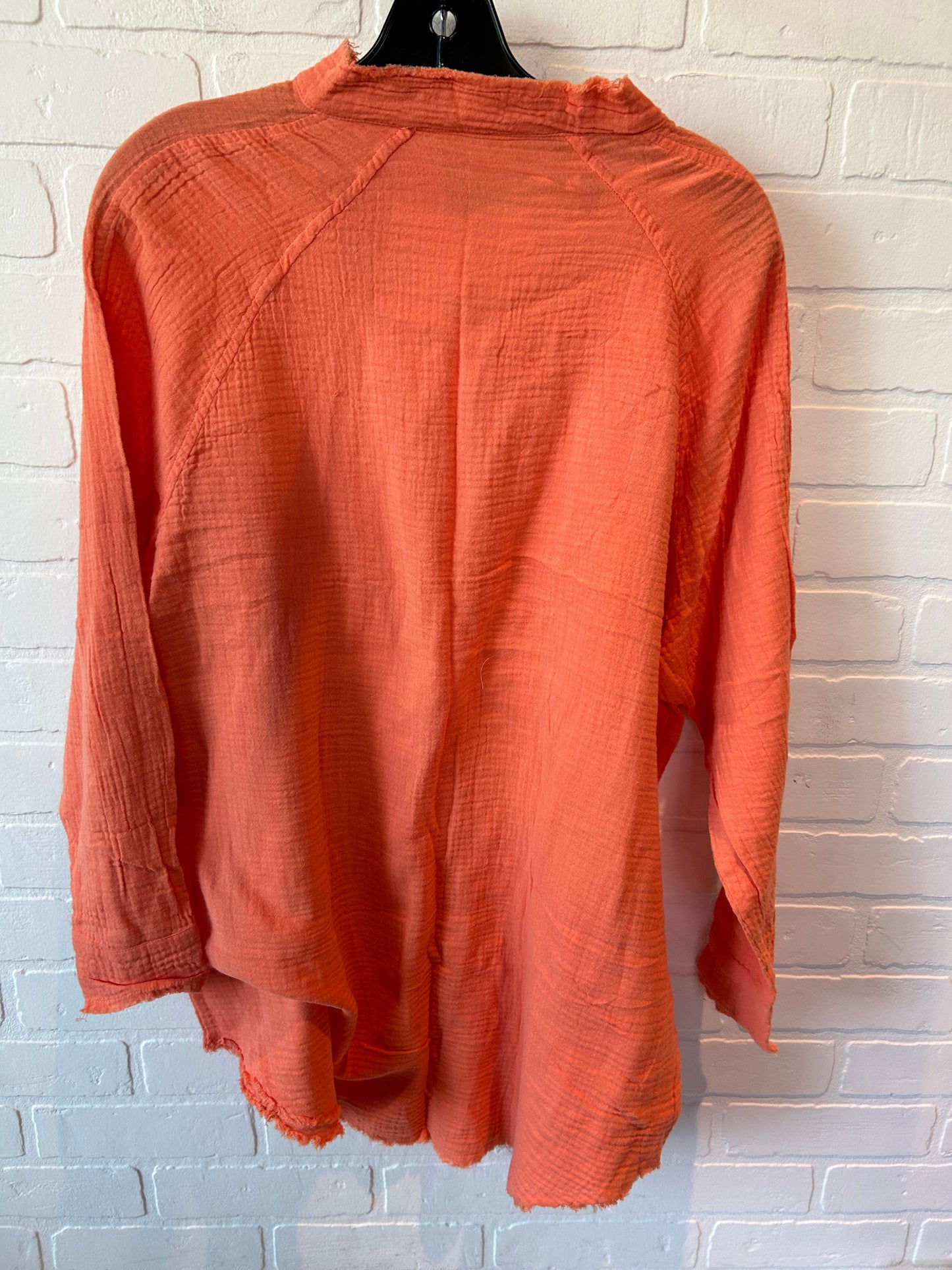 Orange Top Long Sleeve Cme, Size S