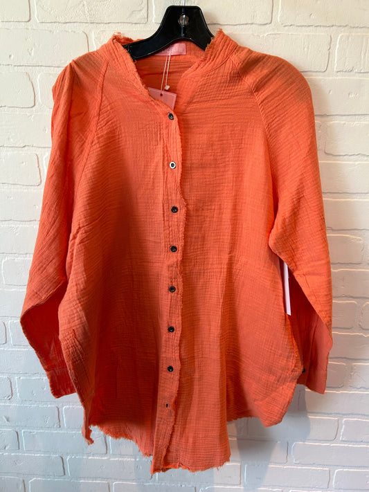 Orange Top Long Sleeve Cme, Size S