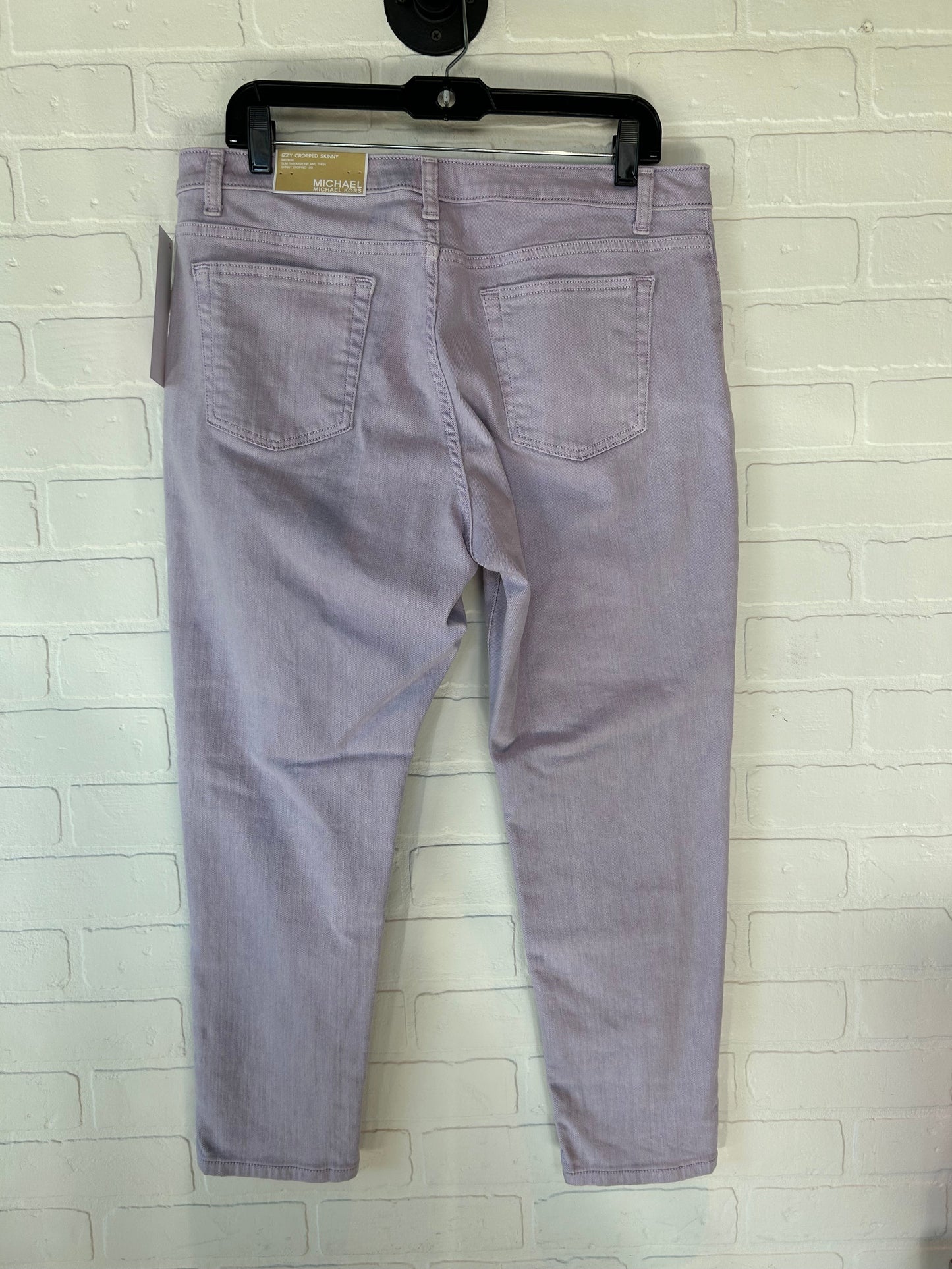 Purple Jeans Skinny Michael By Michael Kors, Size 12