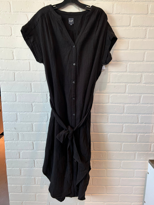 Black Dress Casual Midi Gap, Size M