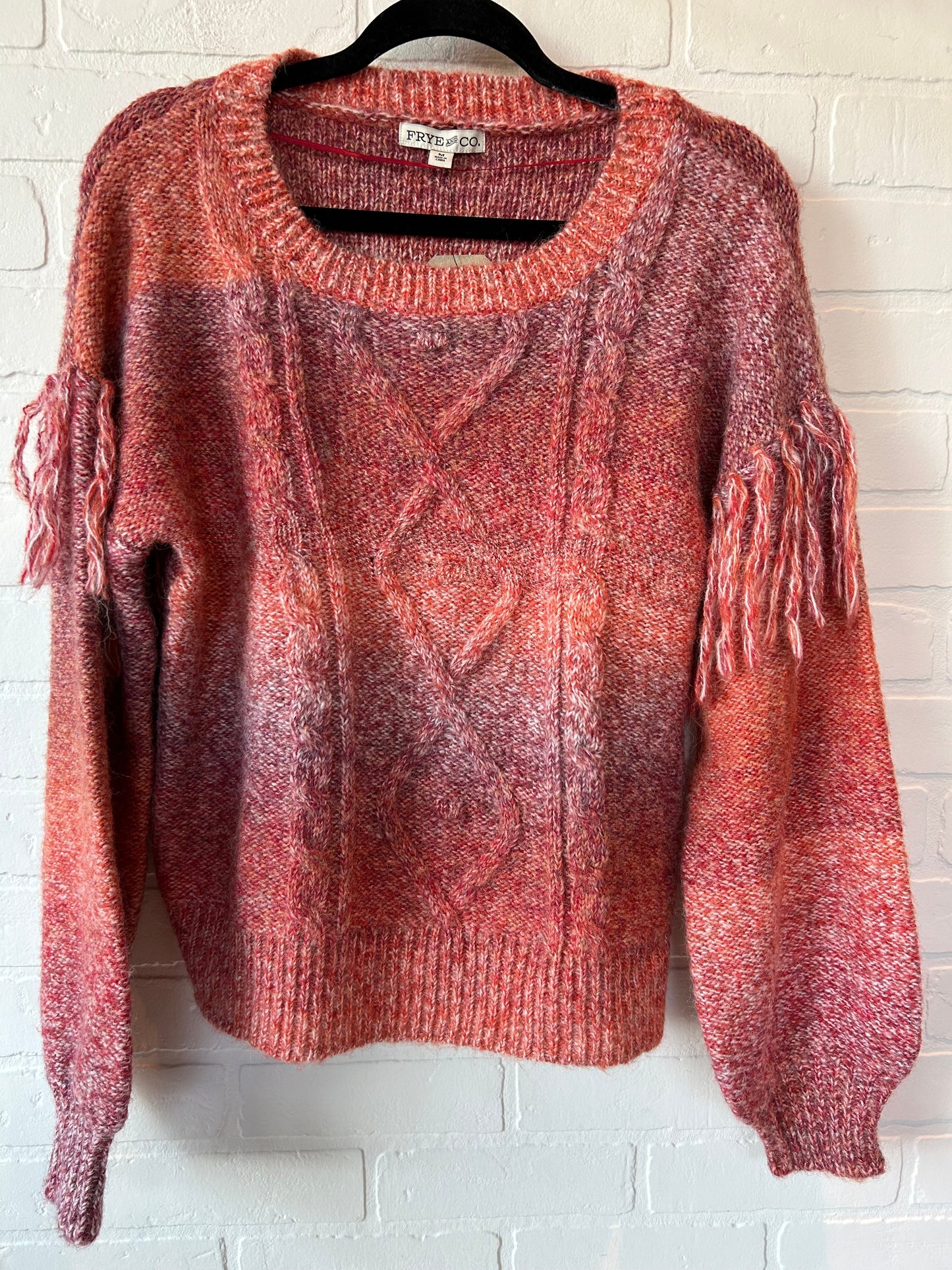 Orange & Red Sweater Frye And Co, Size M