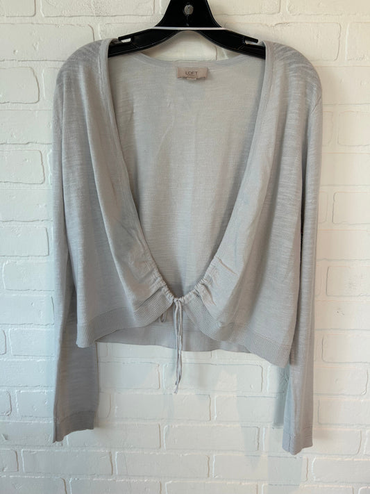 Grey Sweater Cardigan Loft, Size M