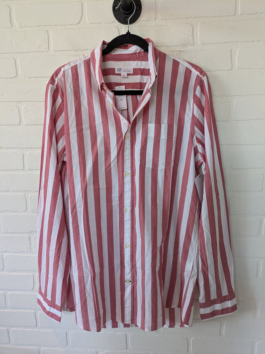 Red & White Top Long Sleeve Gap, Size M