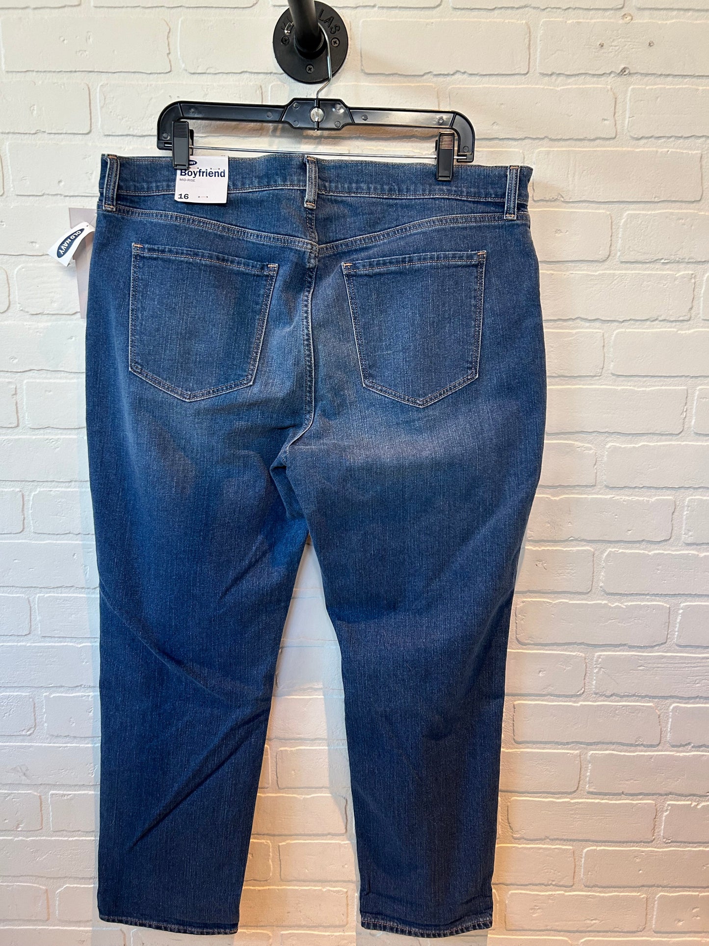 Blue Denim Jeans Boyfriend Old Navy, Size 16