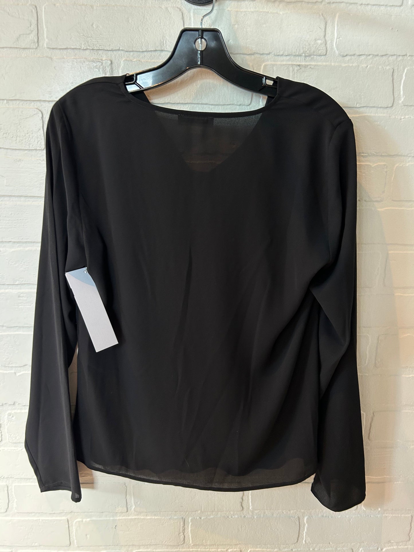 Black Top Long Sleeve Calvin Klein, Size S