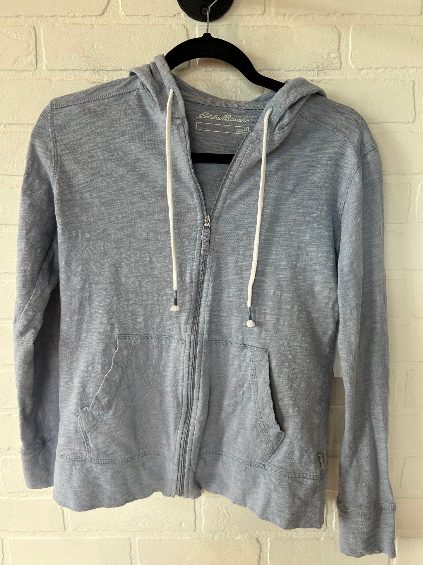 Blue Sweatshirt Hoodie Eddie Bauer, Size Xs