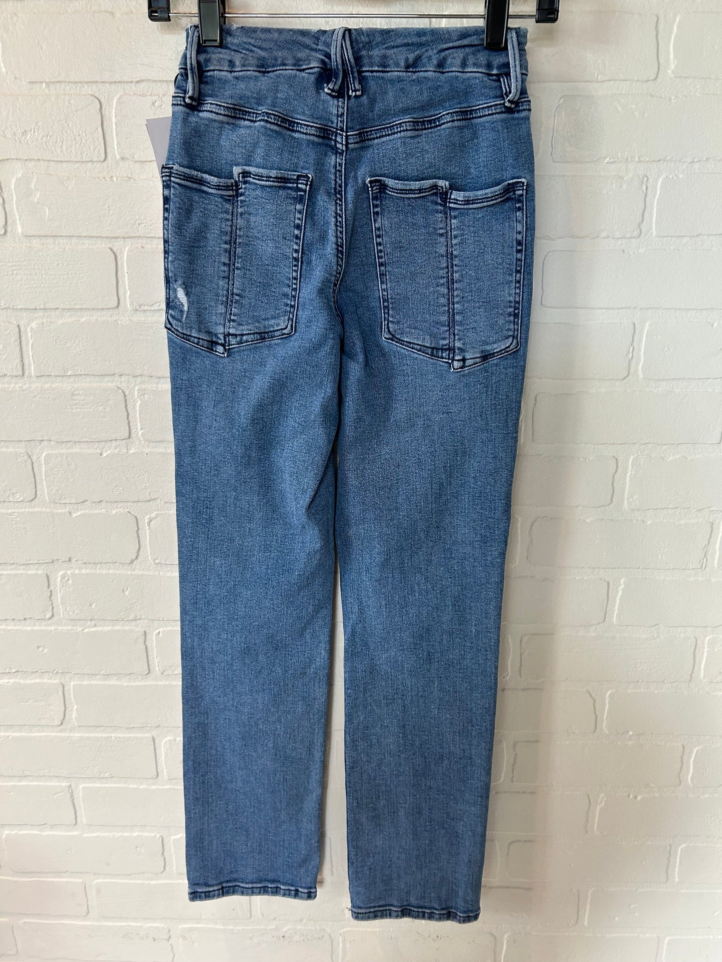 Blue Denim Jeans Straight Good American, Size 2