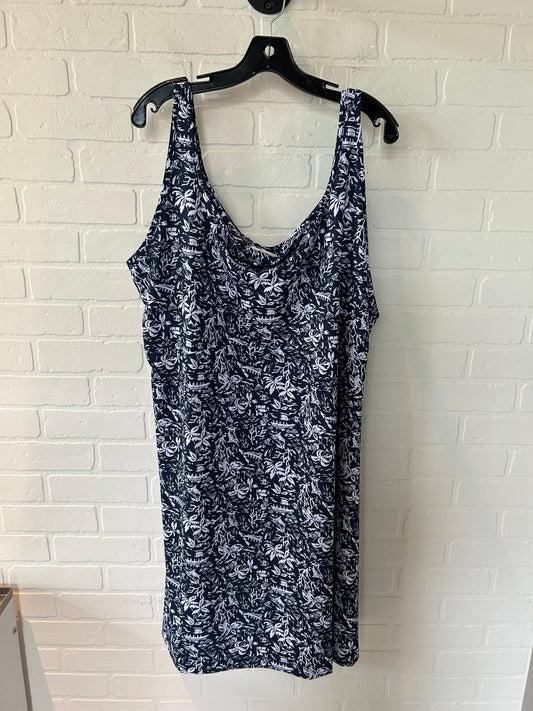 Blue & White Dress Casual Short Columbia, Size 3x