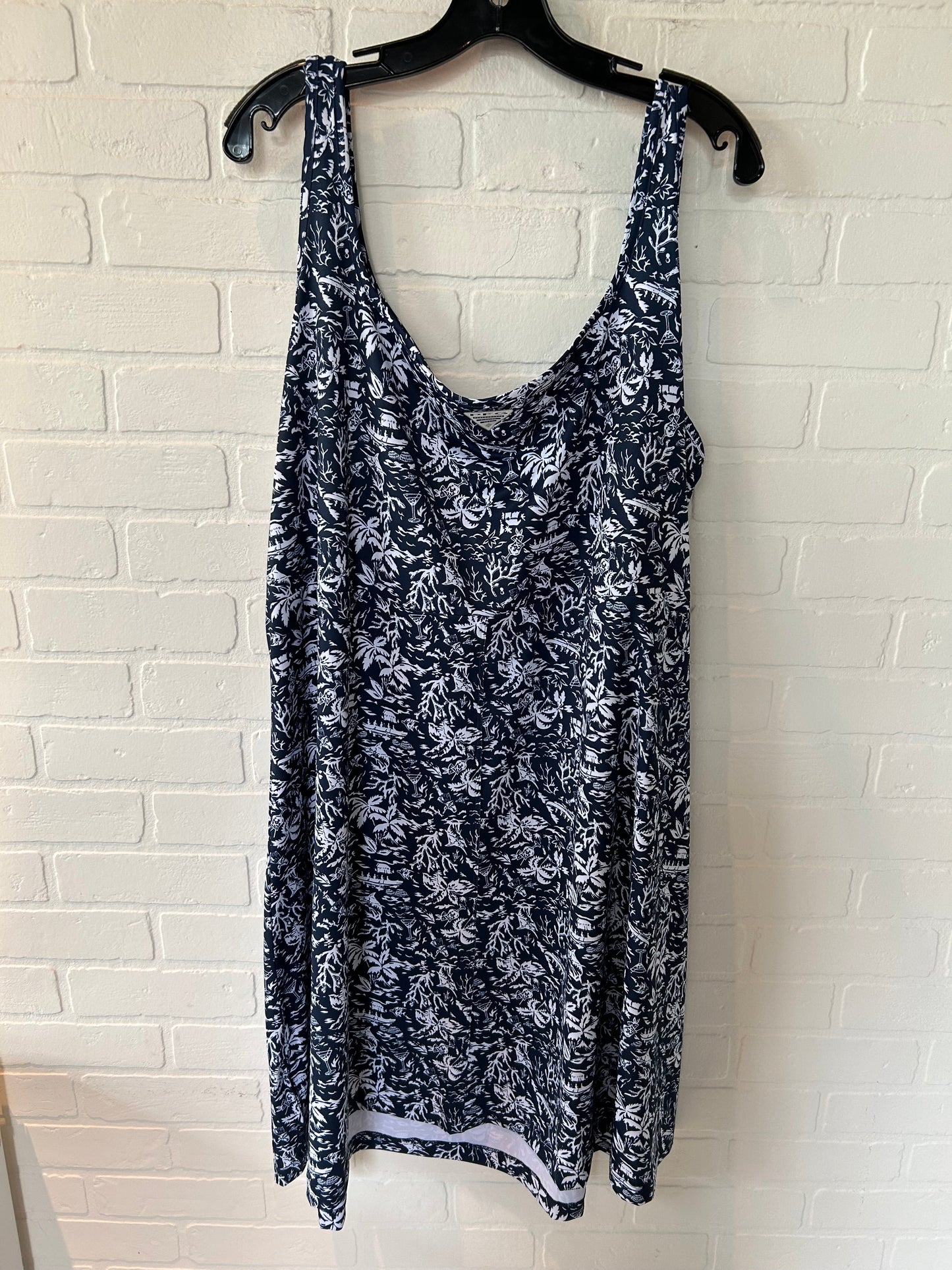 Blue & White Dress Casual Short Columbia, Size 3x