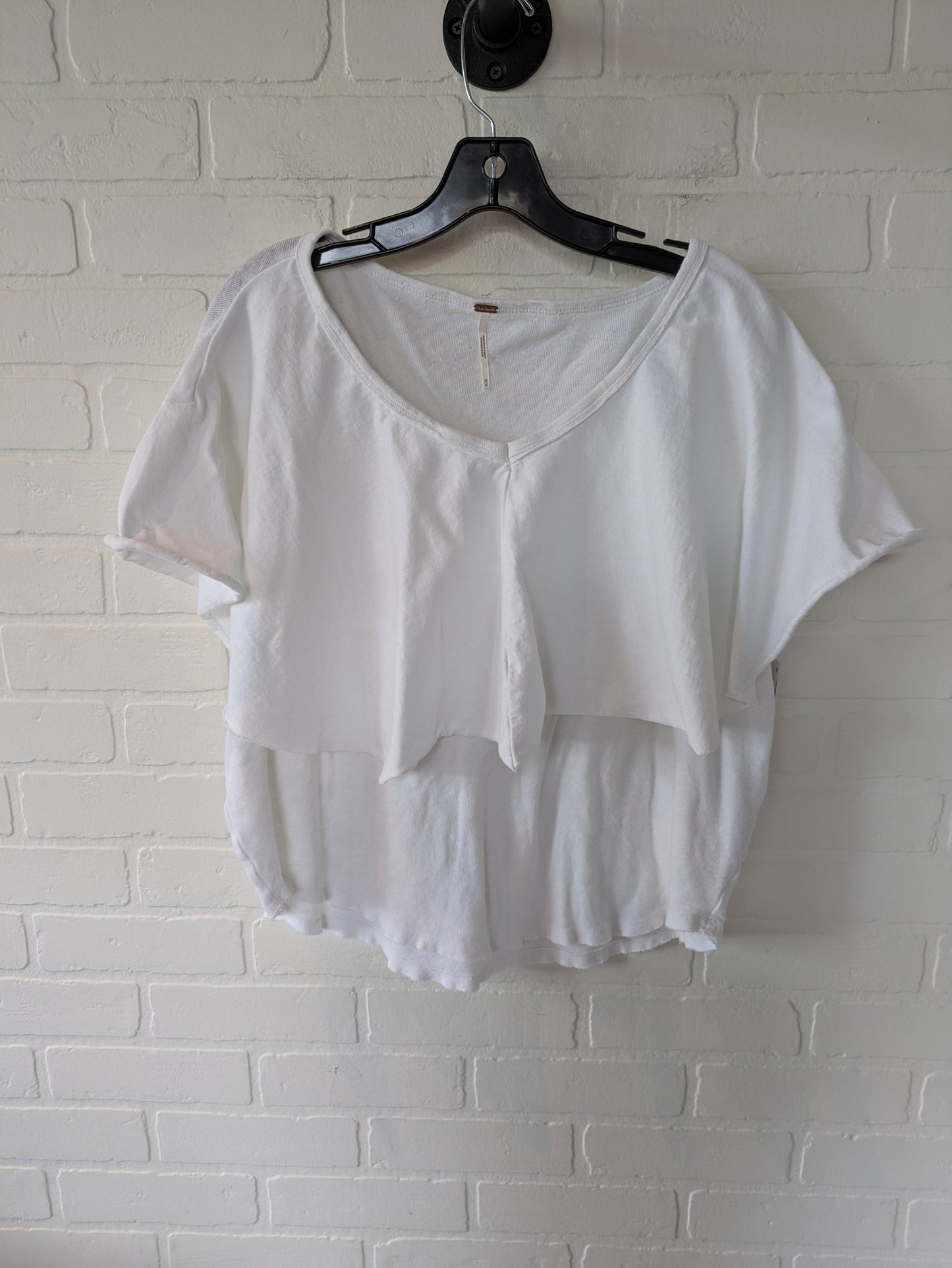 White Top Short Sleeve Free People, Size M