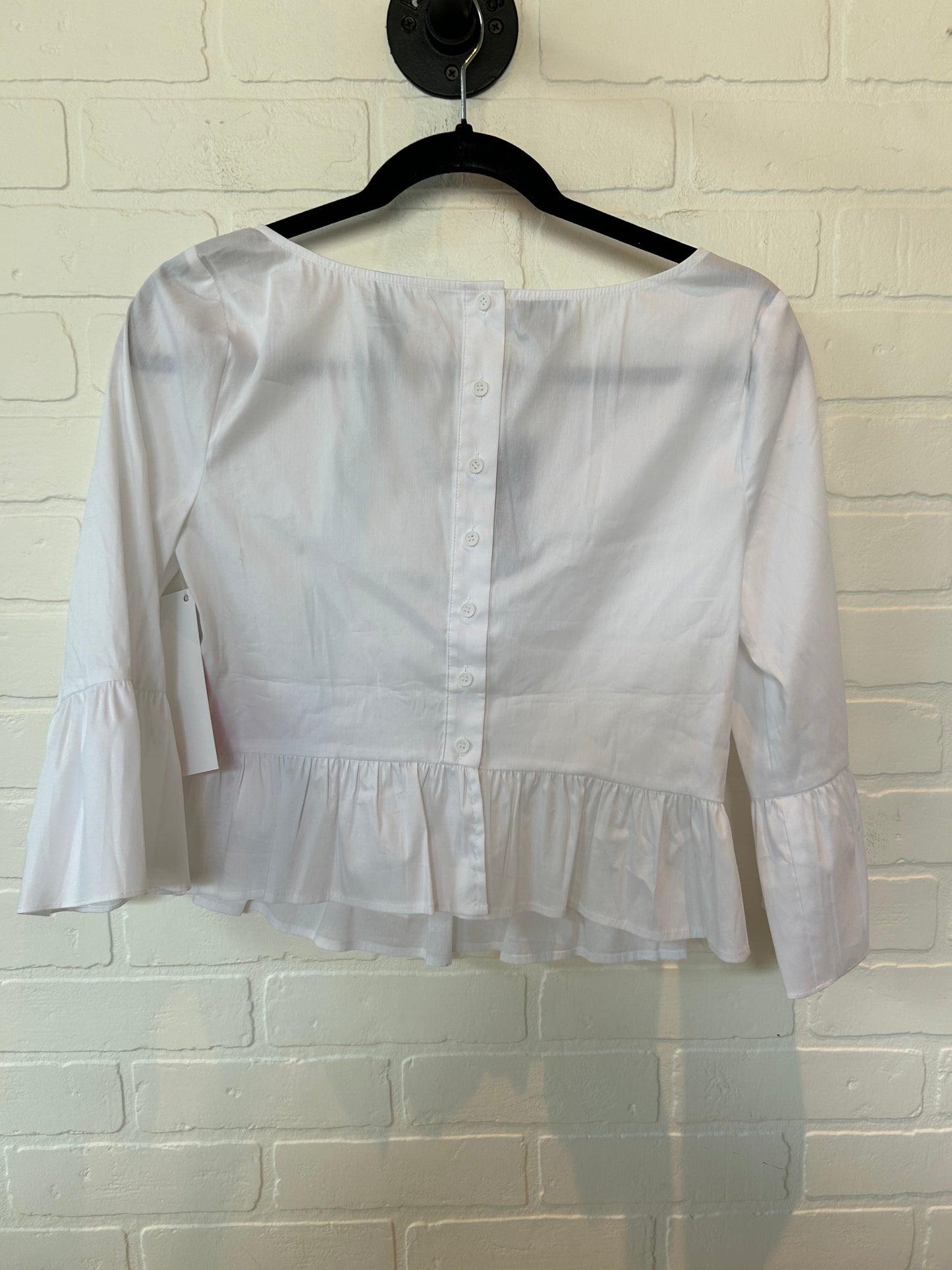 White Top 3/4 Sleeve Bebe, Size Xs