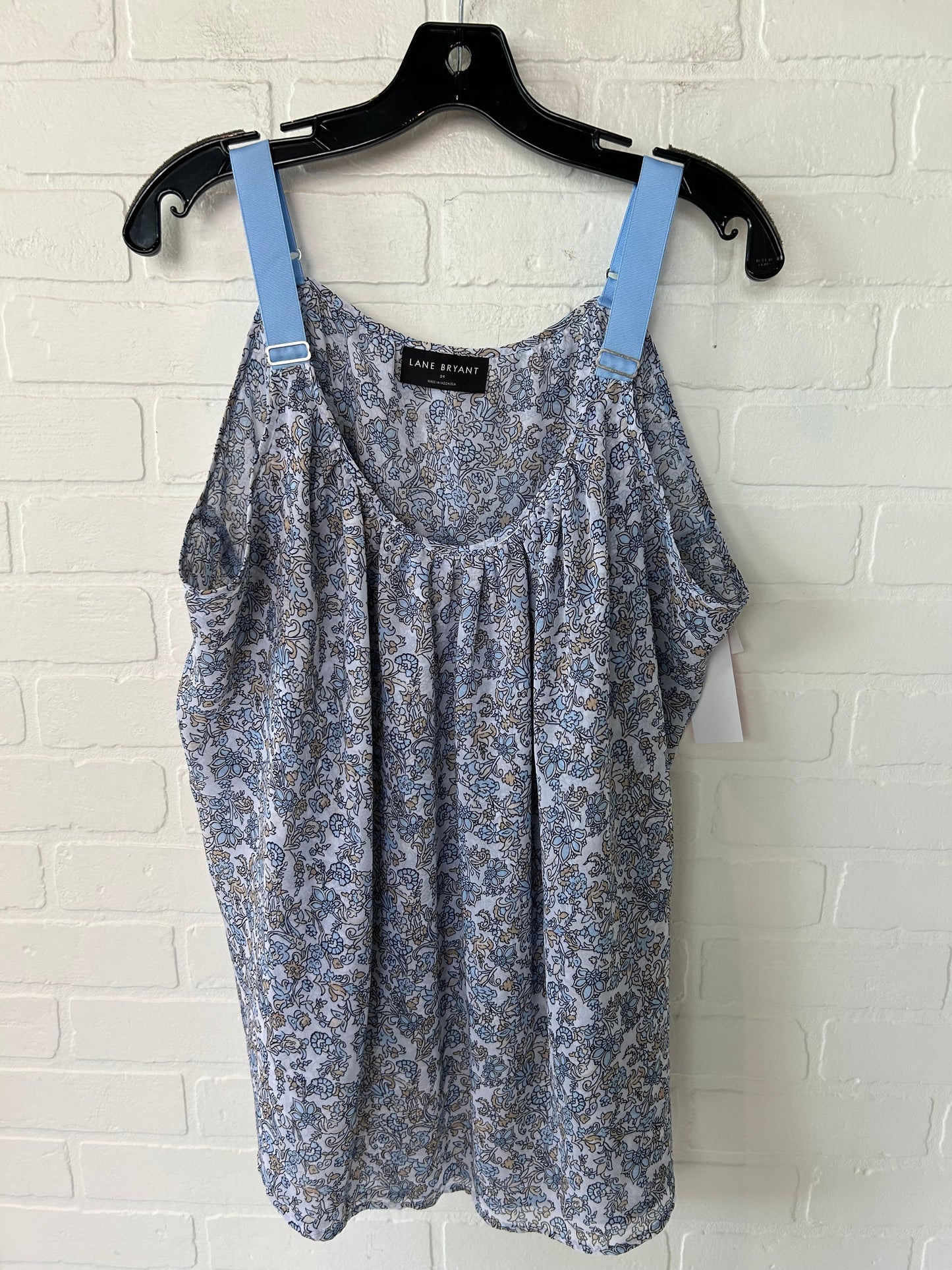 Blue & White Top Sleeveless Lane Bryant, Size 3x