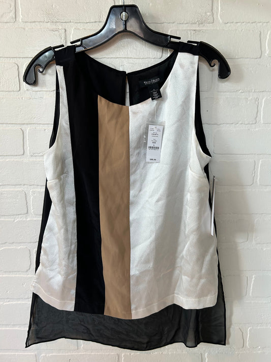 Black & White Top Sleeveless White House Black Market, Size S