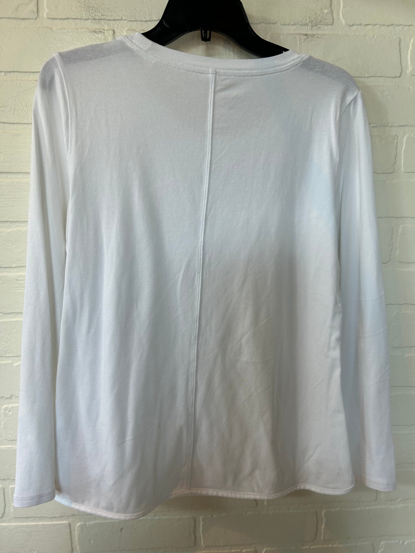 White Top Long Sleeve Basic Talbots, Size M