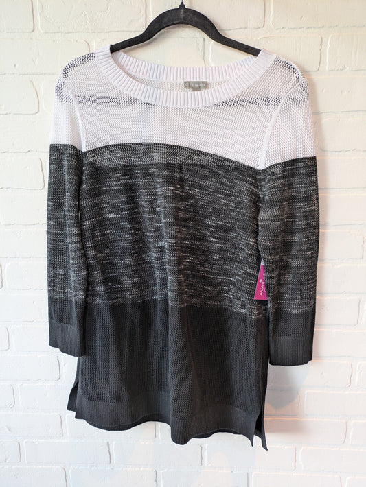 Black & White Top Long Sleeve Talbots, Size M