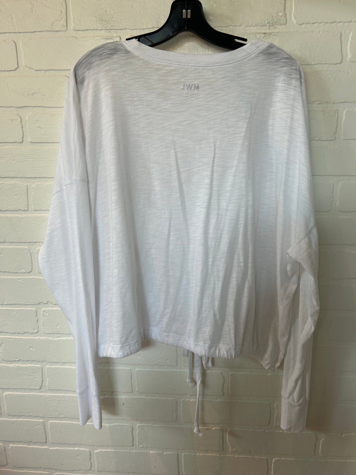 White Top Long Sleeve Madewell, Size Xl