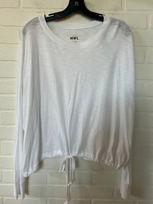 White Top Long Sleeve Madewell, Size Xl