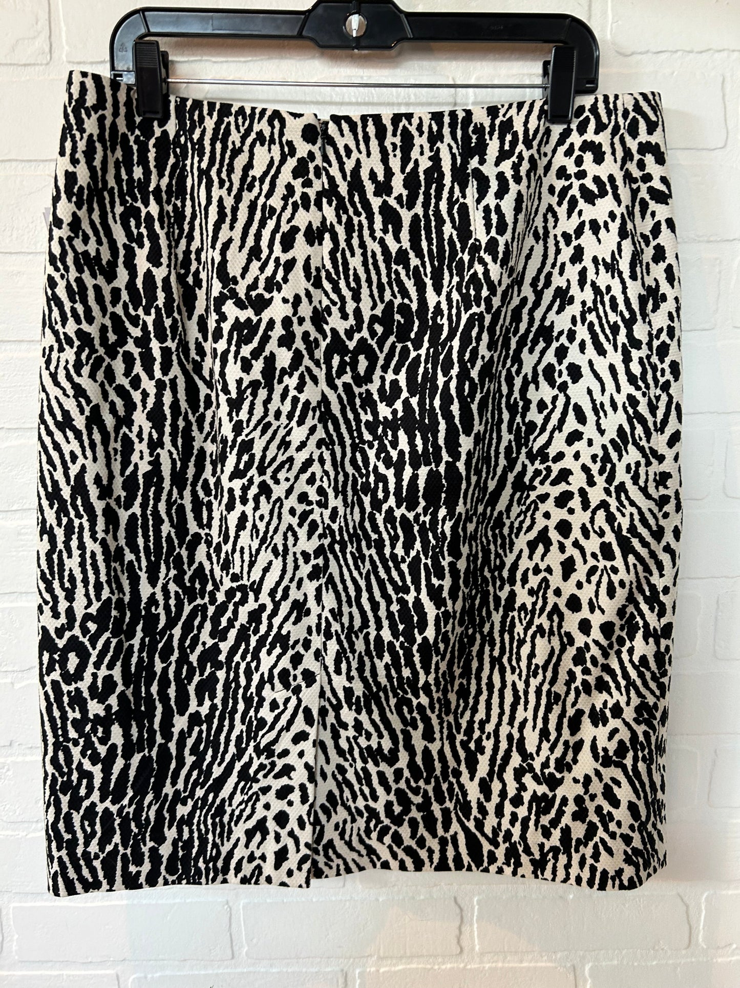 Black & Cream Skirt Midi Talbots, Size 12