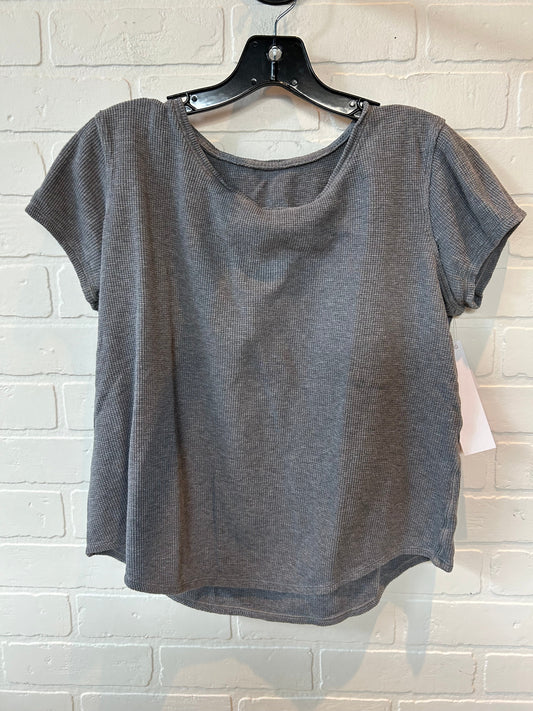 Grey Athletic Top Short Sleeve Lululemon, Size M